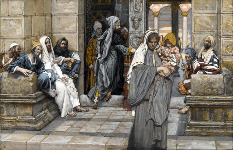 Pretence V s Piety The Widows Mite by James Tissot 1886 1894